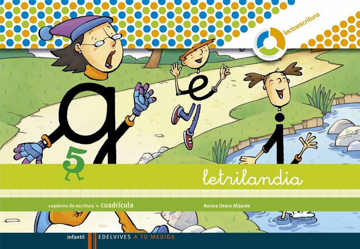 LETRILANDIA 5,ESCRITURA CUADRICULA ESPIRAL