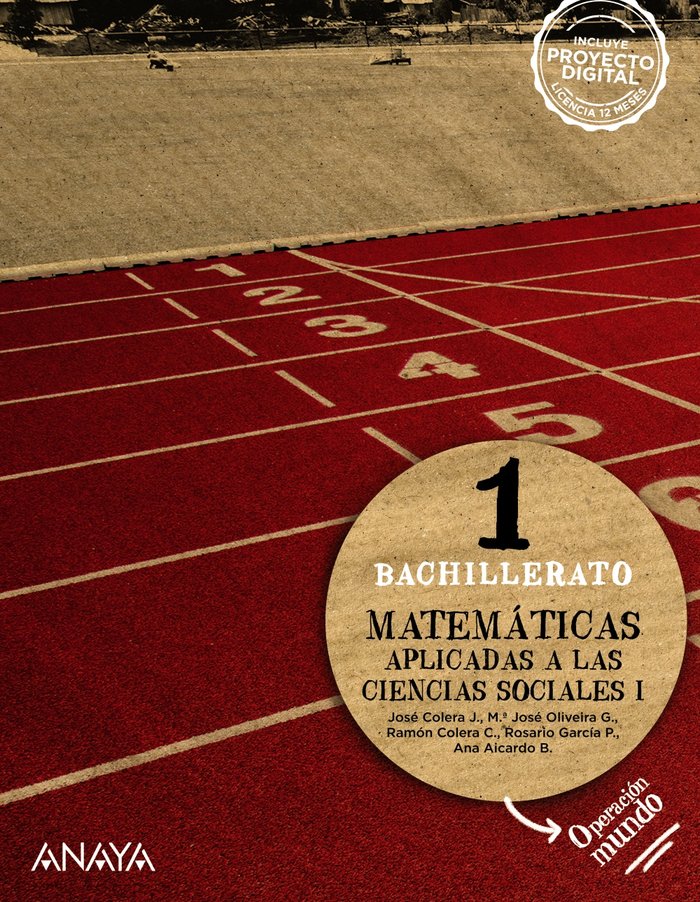 MATEMÁTICAS APLICADAS A LAS CIENCIAS SOCIALES I. -1º Bach (Operación Mundo)