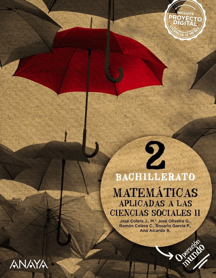 MATEMÁTICAS APLICADAS A LAS CIENCIAS SOCIALES II. -2º Bach (Operación Mundo)