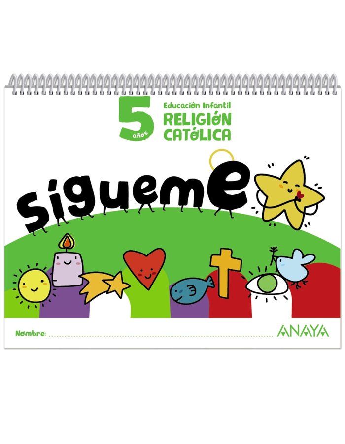 ¡SÍGUEME!. RELIGIÓN CATÓLICA. 5 AÑOS -5 AÑOS